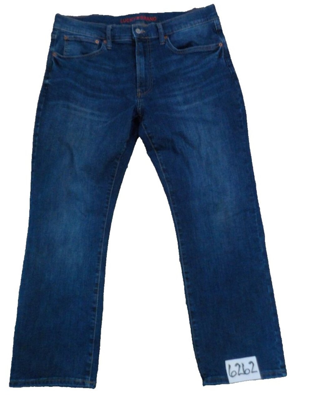 Lucky Brand Men's Dark Blue Denim Jeans Relaxed Fit Size 34 x29